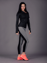 Women's Slim Fit Long Sleeve Top & High Waist Leggings Set – Casual Activewear