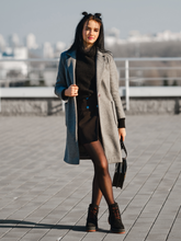 Women's Single-Breasted Lapel Neck Overcoat – Elegant Long Coat