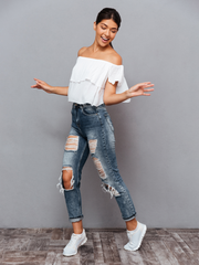 Sassafras Regular Women Blue Jeans