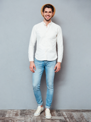 Men Regular Fit Solid Casual Shirt