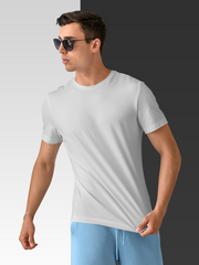 Byford by Pantaloons White & Black Cotton Regular Fit T-Shirt