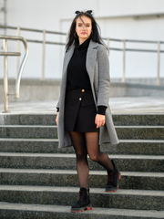 Single Breasted Lapel Neck Overcoat