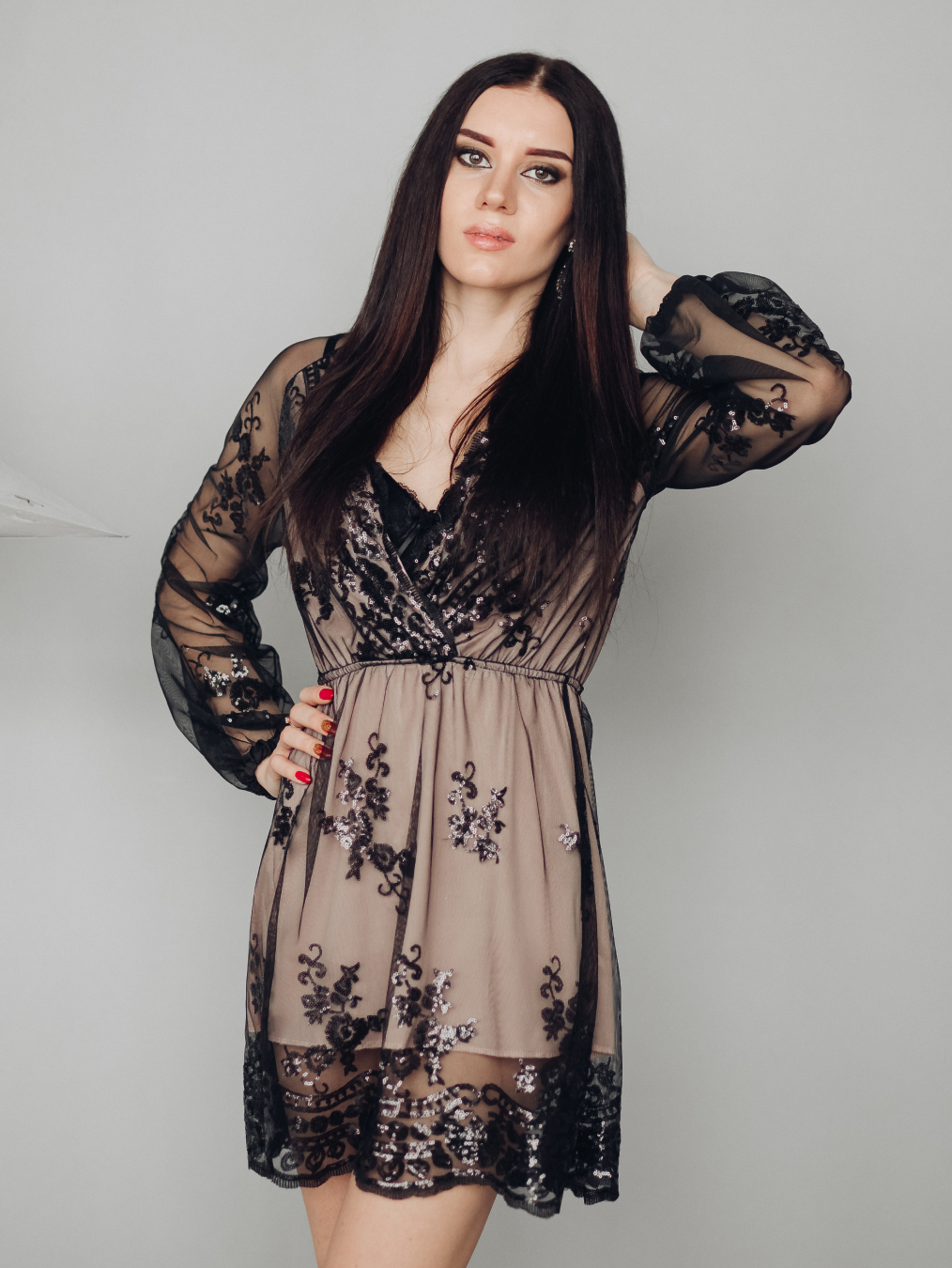 Sequin short jumpsuit for ladies for Women