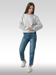 Clothifyco Full Sleeve Solid WoMen Sweatshirt
